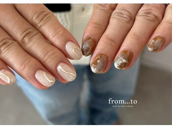 フロム トゥ(from to)/ニュアンスネイル