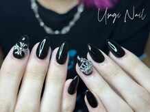 ウサギネイル 新大久保店(usagi nail)/マグネットフレンチ秋可愛い