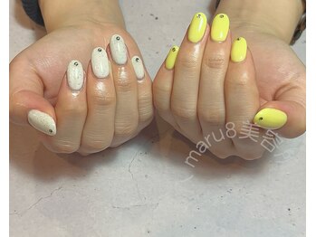 美容所 丸八/ワンカラー＋ストーン追加