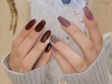 アール 豊田店(#arl)/ボルドーフラッシュネイル
