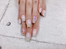 ネイル ビューティーマジック 葛西本店/オーロラフラワーネイル