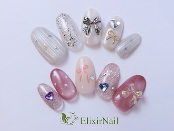 エリクサーネイル 亀戸(ElixirNail)の写真/セミオーダージェルネイルが定額¥5280から施術可能☆あなただけの綺麗な指先になれるサロン♪