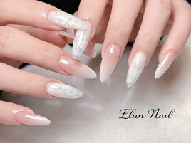 長さだしニュアンスロングネイル