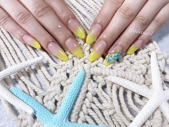 エマネイル バイ チュラ(emma nail_by chula)/春ネイル/華やか/グラデーション