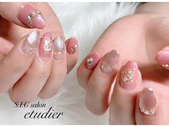S.I.Gサロン エチュデイエ(etudier)/キラキラシェルネイル☆