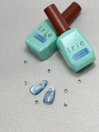 ブルーネイル＆パールビジュー