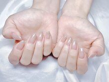 ヤシネイル(Yashi Nail)/ワンカラー　ラメライン追加