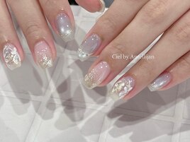 ニュアンスフラワーネイル