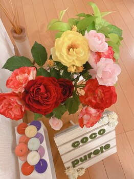 ココピュアレ(coco purele)/いただいた薔薇を。