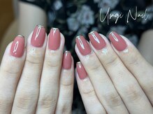 ウサギネイル 新大久保店(usagi nail)/マグネットフレンチ秋可愛い