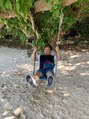 整うジム 旅行も好きです。竹富島に行った時です。