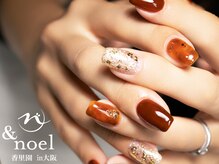 ノエル(Noel)/ボルドーべっ甲ネイル
