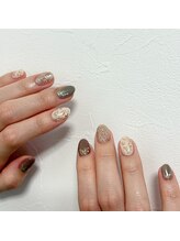 アンシャンテ(enchante)/ヒョウ柄ミラー