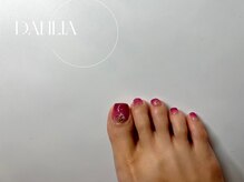 ダリア 西大寺本店(DAHLIA)/赤フットネイル☆