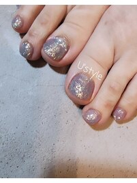パープルラメフット