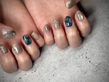 ナナネイル(7.Nail)/冬のお花ネイル