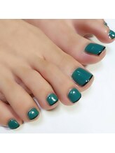 心の郷/ワンカラーフットネイル