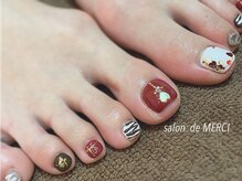 サロン ド メルシー(Salon de MERCI)/foot☆バレンタインネイル