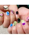 #American school nail