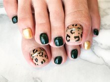 プルメリア(Plumeria)/【フット】レオパード×ミラー