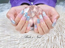ベイブズ ネイル(Babe’s Nail)/長さ出し+ラメグラ