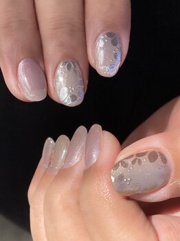 サフィールネイルサフィールネイル(Saphir nail)/ミラーフラワー×マグネット