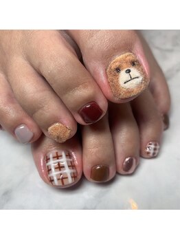くまネイル/ガーリーネイル