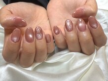 マイフェアレディ 今池(MyFairLady)/ピンク×ホワイトリボンアート