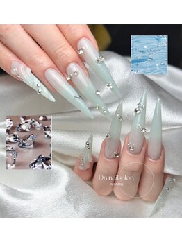 ディーエヌネイルサロン(d’n nailsalon)の写真/【人気NO.1☆スカルプ持ち込み10本やり放題¥9800】指先をすらっと見せるロングネイルが大人気♪
