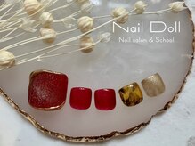 ネイルドール(Nail Doll)/フット　マグネット×べっ甲