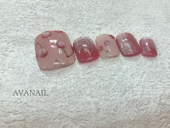 アバネイル 藤が丘(AVA NAIL)/【マグネットチェリーネイル】