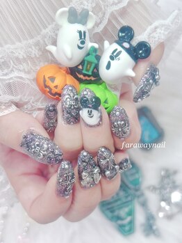 ハロウィンネイル☆3Dネイル