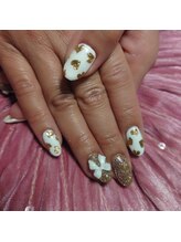 ケーエムネイル(Kmnail)/ハートリボンネイル♪