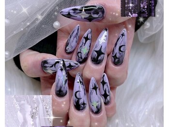 アリーズ(Allies)/マーブル 紫 ゴシック 長さ出し