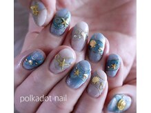 ポルカドットネイル(polkadot nail)の雰囲気（海をイメージしたオシャレネイル☆）