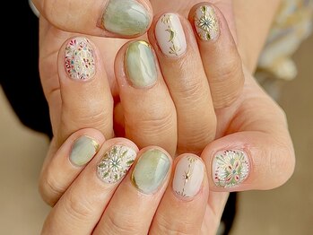 オアシス ネイルズ(OASIS NAILS)の写真/時間内のアートやパーツはつけ放題！