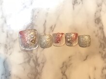 ネージュ バイ リアンジュ 辻堂(Neige by Reange)/塗りかけラメネイル