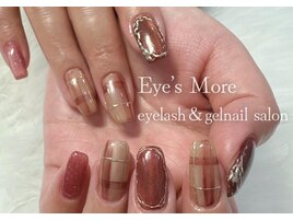 ほんわかチェックネイル