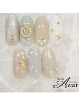 ネイルズアジュール アピタ新潟西店(Nailz Azur)/冬限定アート第一弾※550円Ver.