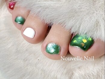 ヌーベルネイル(Nouvelle Nail)/クリームソーダ フットネイル