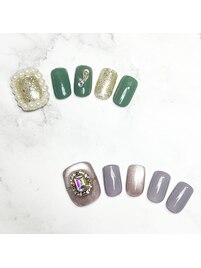 9月定額フットネイル¥9300