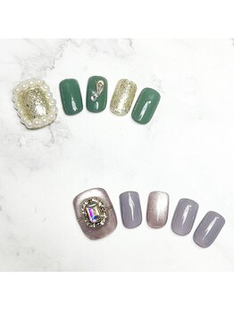 タネモト(Tanemoto)/9月定額フットネイル¥9300