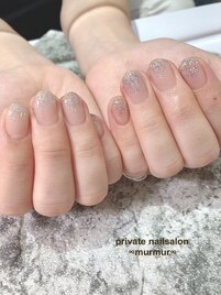 ラメグラデーションネイル