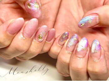 オーロラマグネットネイル