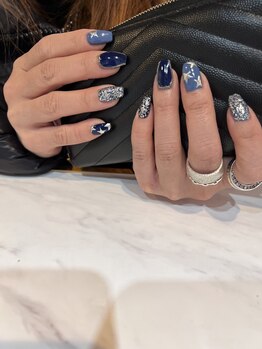 ネイルルーム オルポノ(Olupono)/ギラギラブルー☆