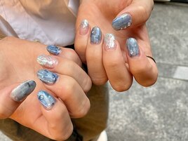 ～梅雨アートネイル～
