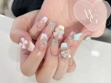 ホワイトジム(White Gym)/パステルフレンチネイル