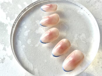 ブレスネイル(brace Nail)/チークスキニーフレンチネイル