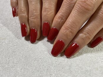 キキネイル たまプラーザ店(kikinail)/レッドワンカラー