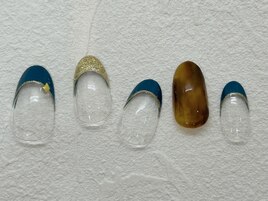 【べっ甲ネイル】